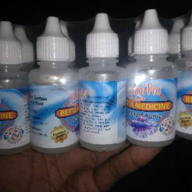 Sakkaipro Betta medicine calcium tonic obat cupang guppy glowfish.