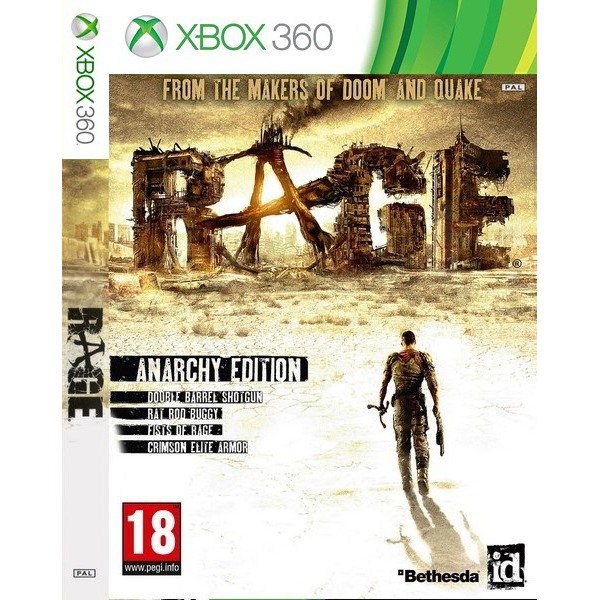 Game RAGE XBOX 360 for Jtag/RGH (Game Data DVD Kaset)