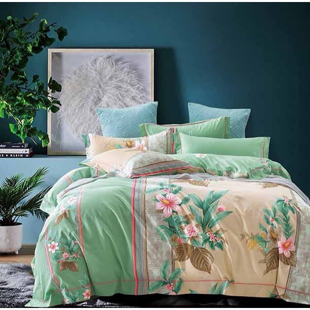 Jual Bahan Kain katun jepang meteran motif bunga / Sprei dan Bedcover