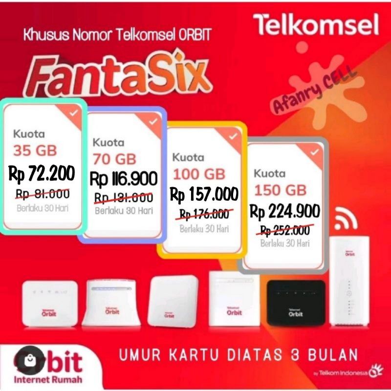 PAKET KUOTA TELKOMSEL ORBIT MURAH