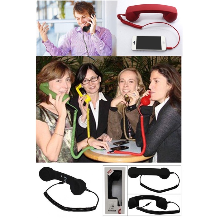 Cocophone Phone Handset Headset Gagang Telepon 3.5mm Audio Jack