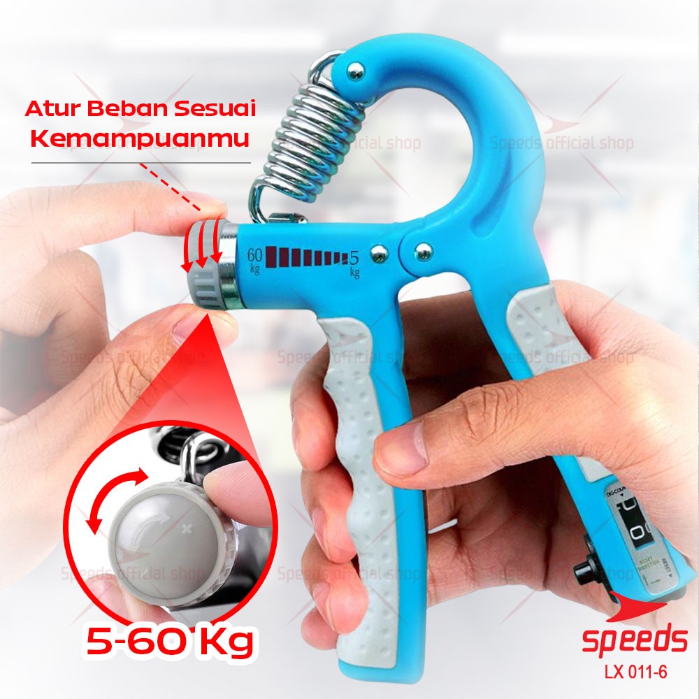 SPEEDS Handgrip Hand Grip 5-60Kg Alat Fitness Tangan Olahraga Gym Fitness 011-6