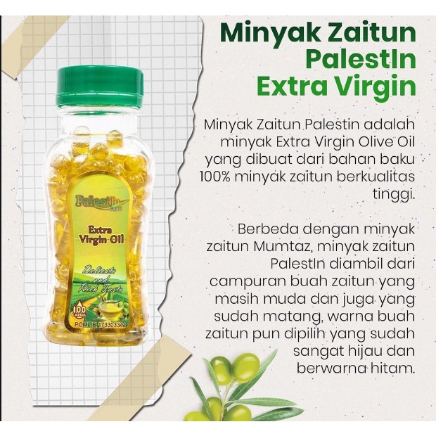 Zaitun PalestIn 100 kapsul | Extra Virgin Oil