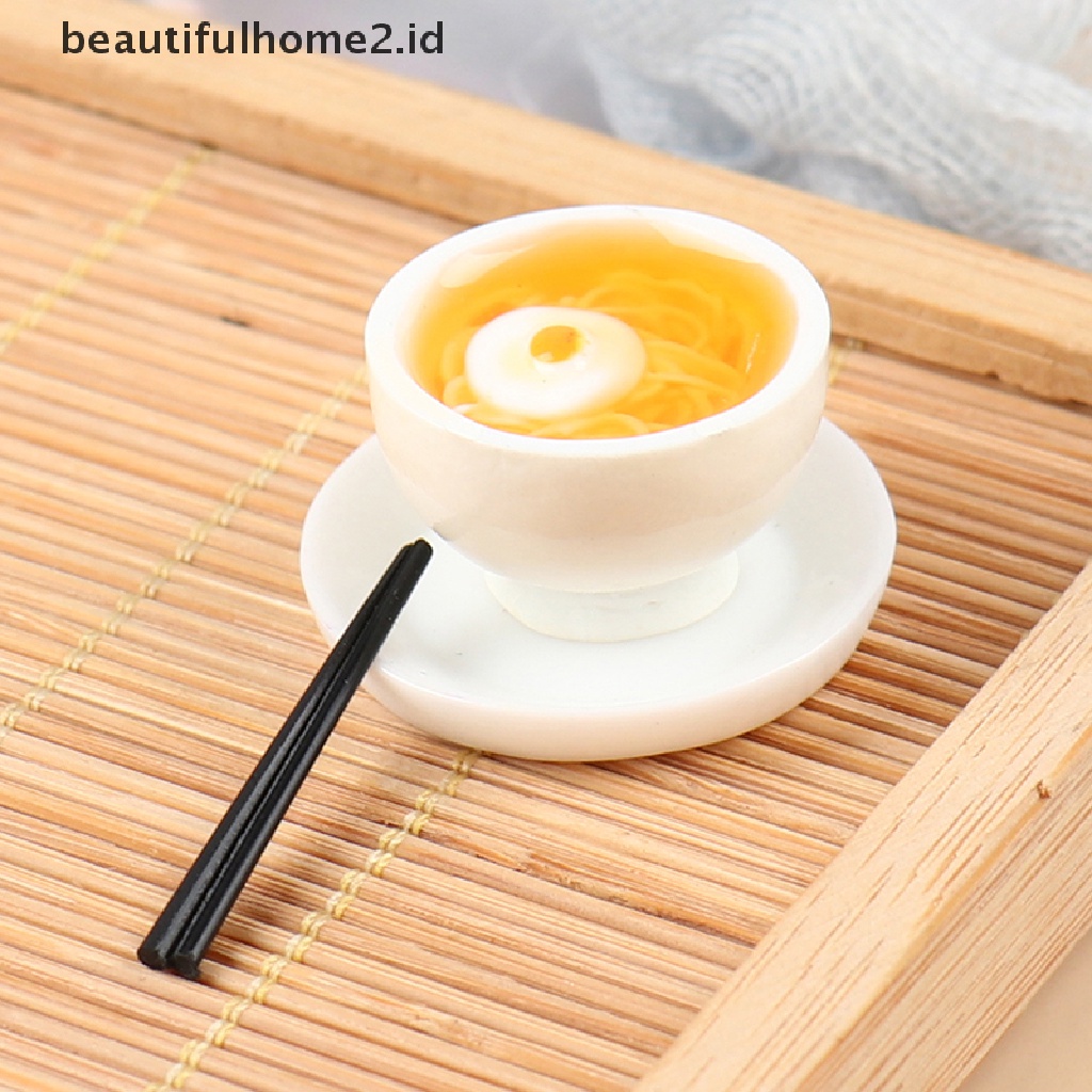 (beautifulhome2.id) 1 Set Mainan Miniatur Ramen Jepang Untuk Aksesoris Rumah Boneka