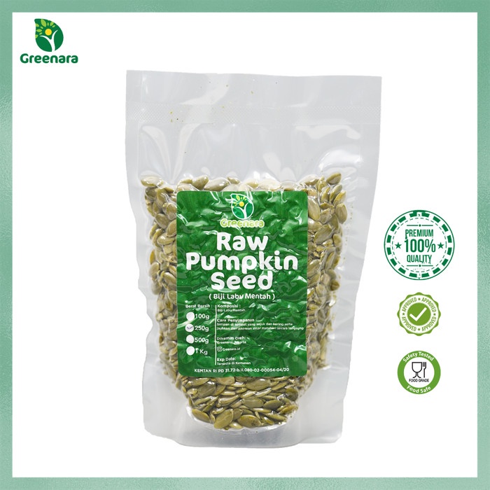 

q20w1q1qw Pumpkin Seed 250Gr / Biji Labu Camilan Sehat / Pepita Dscscv