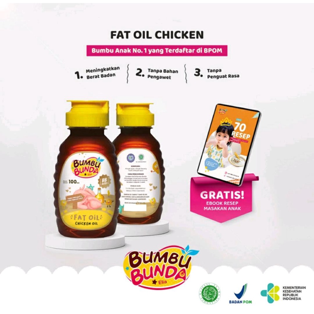 BUMBU BUNDA ELIA  FAT OIL / MINYAK MPASI