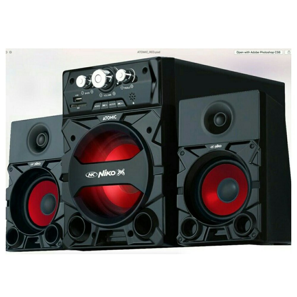NIKO ATOMIC SLANK SPEAKER AKTIF MULTIMEDIA BLUETOOTH