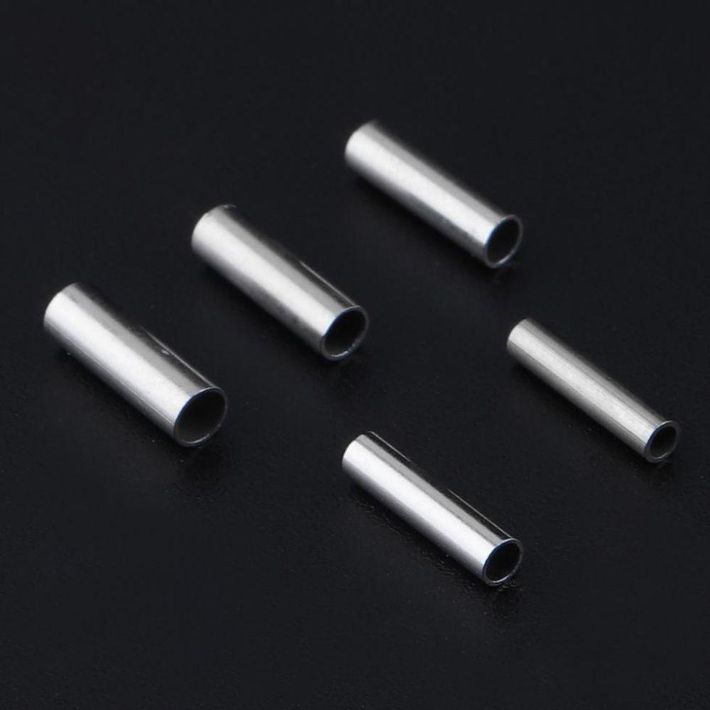 Quinton Pipa Kawat Pancing 100pcs Konektor Lengan Crimp Bahan Alloy Stainless Steel