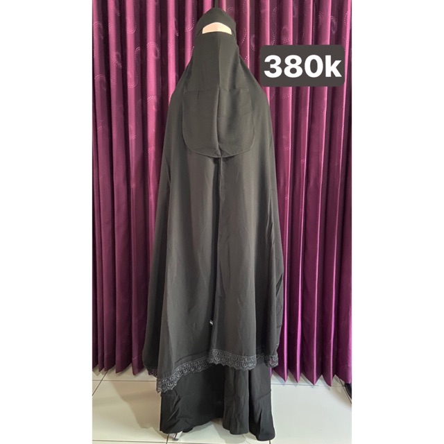 Set Dress & Khimar murah (Free Cadar Bandana)