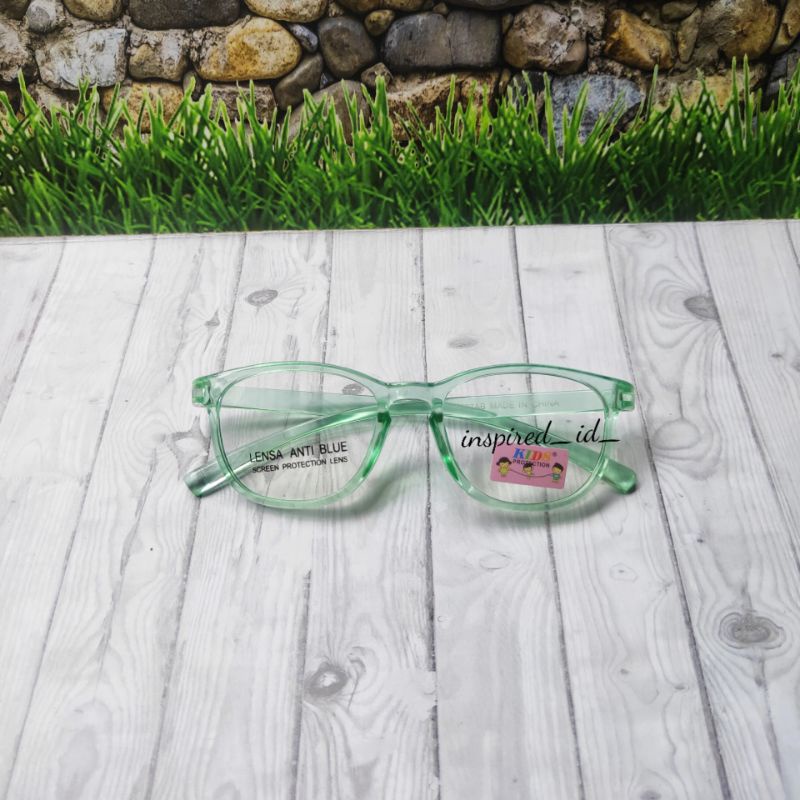 Kacamata Anak Anti Radiasi Pria Wanita-Hijau