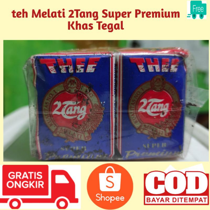 

1 Pack - Teh 2Tang Biru Aroma Melati (TUBRUK) - Oleh Oleh Khas Slawi Tegal -