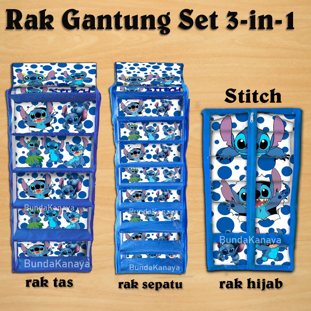 Rak Gantung Set 3 in 1 Sepatu+Tas+Hijab