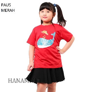 Hanamichi SB10E Baju  Kaos Sablon  Anak Cowok Cewek  Lengan 