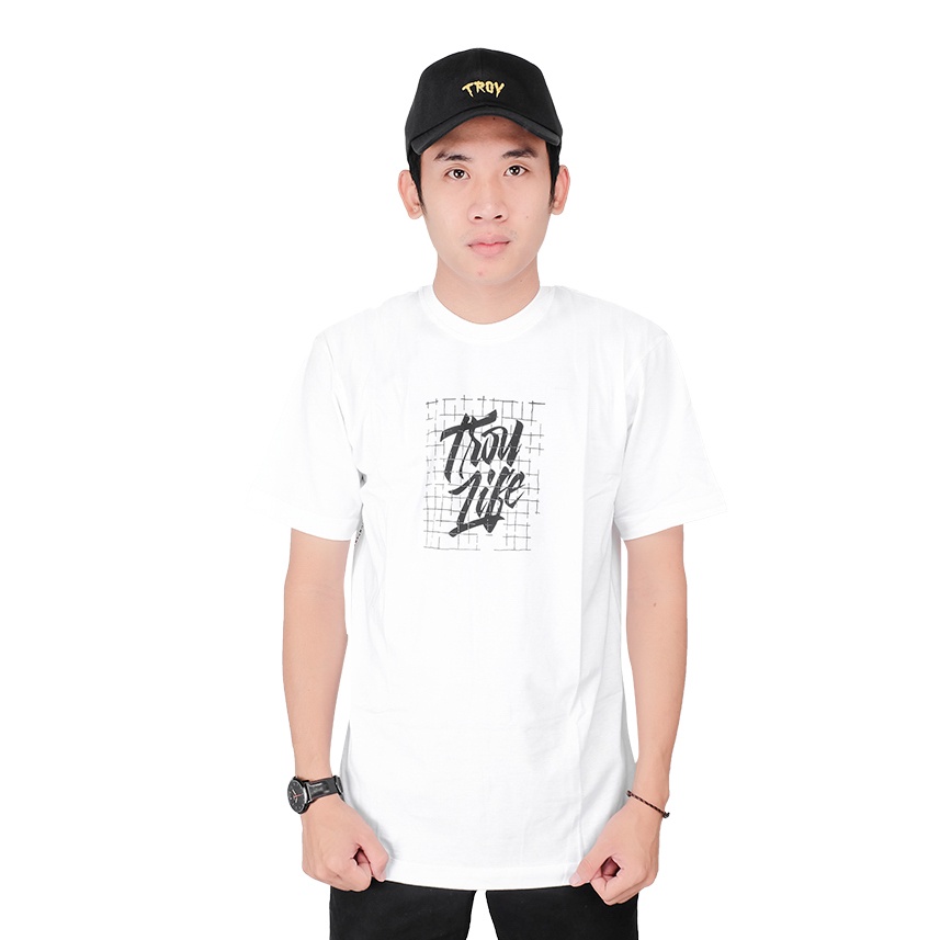 Troy Company T-Shirt Kaos Putih MT 1942