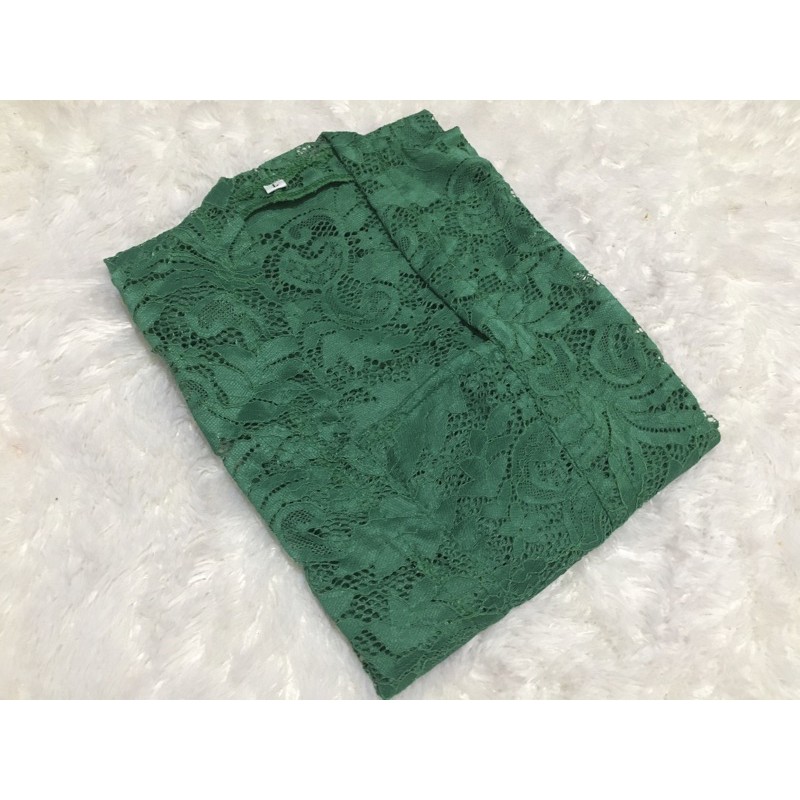 Kebaya Jadi Brokat Sofia Ori / Kebaya Bali Brokat-Hijau