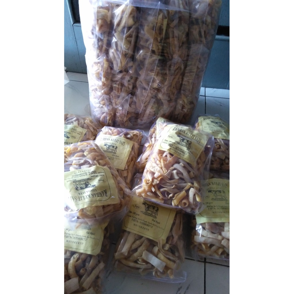 

krupuk kulit rambak sapi(mentah)