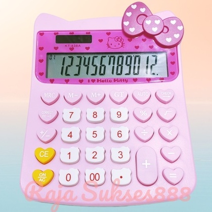 

Kalkulator Hello Kitty KT - 838 A 12 digit cek ulang calculator HELLO KITTY PINK KT 838 KT838