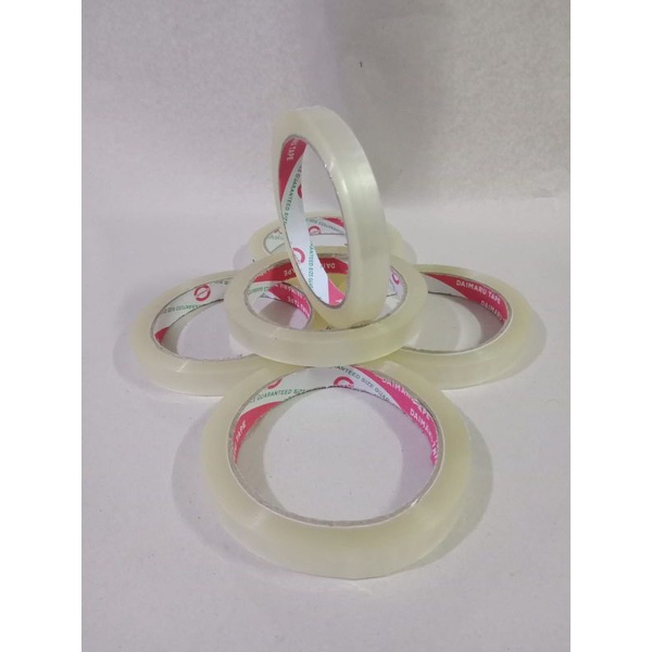 

Lakban Isolasi Selotip Daimaru 1/2 Inch - 12 mm Dan Atau 1 Inch - 24 mm - Per Slop