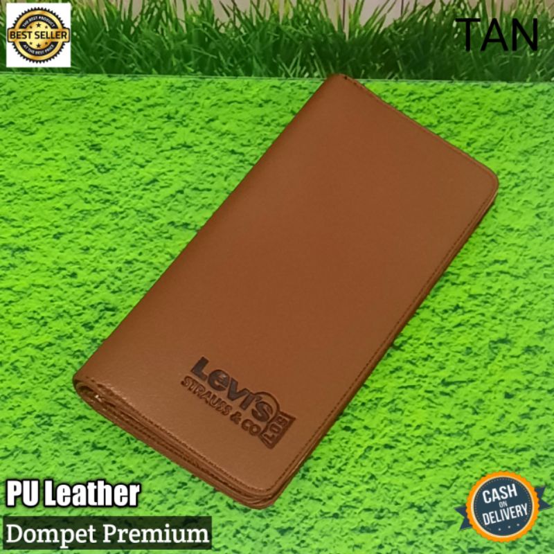 Dompet Panjang Pria/Dompet Kulit Sintetis/Dompet Kartu