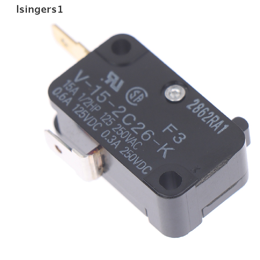 (lsingers1) 1pc Switch Micro Besar 2-Pin Tipe V-15-2C26-K (F3)