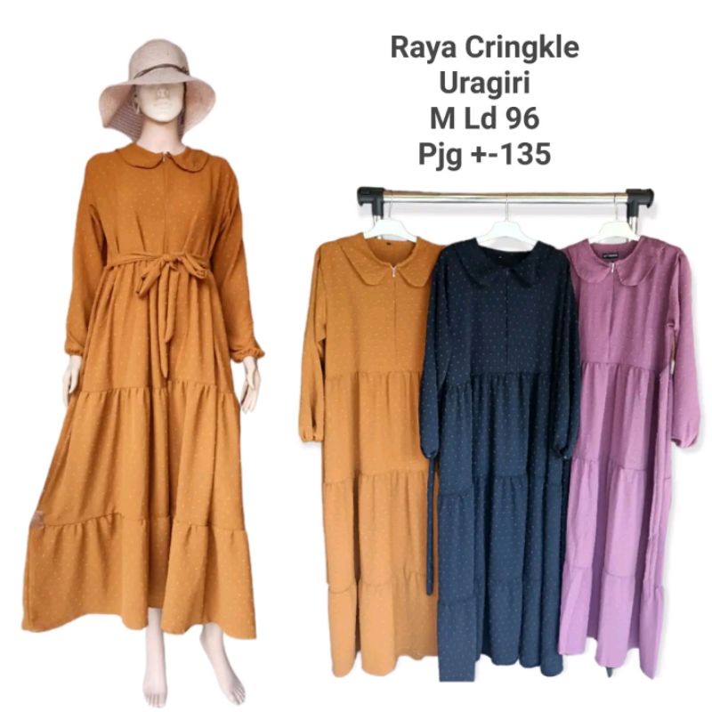 Gamis crinkle|homedress| gamis korea