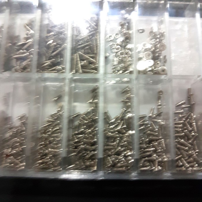 1000pcs stainless screw glasses baut kacamata jam set sekrup