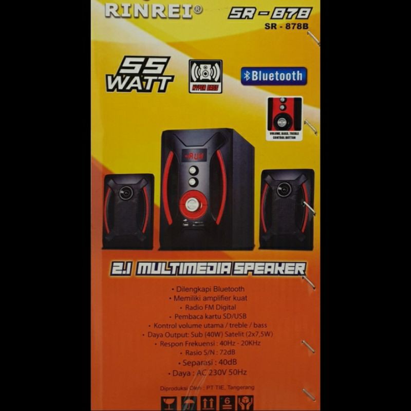 Speaker Bluetooth Rinrei SR878B Radio