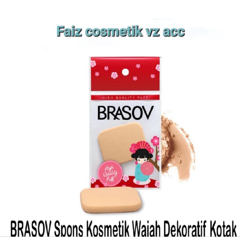 BRASOV Spons Kotak / Bulat Kosmetik Wajah Dekoratif