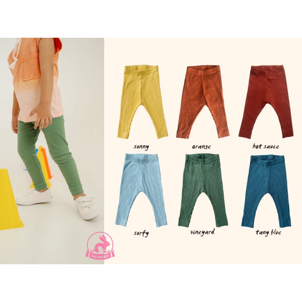 BOHOPANNA LEGGING ANAK UNISEX / LEGGING ANAK WARNA / LEGGING WARNA UNISEX