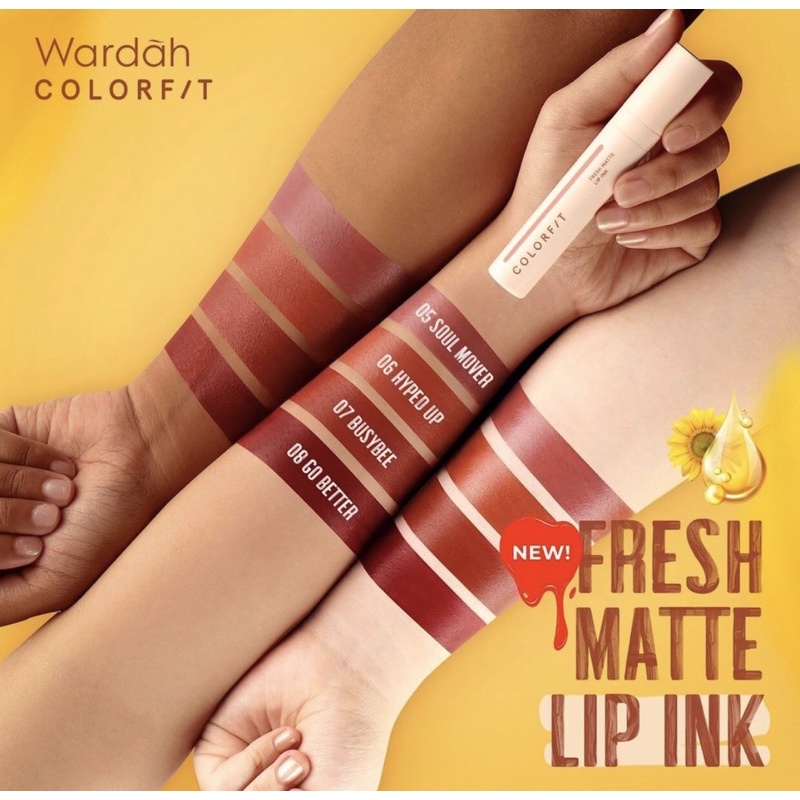 ❤ jselectiv ❤ WARDAH COLORFIT Fresh Matte Lip Ink | Lip Cream dengan Tekstur Cair (Watery) dari WARDAH COLORFIT