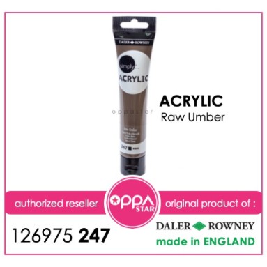 

Cat Akrilik Daler Rowney Simply Acrylic 75 ml Row Umber 247