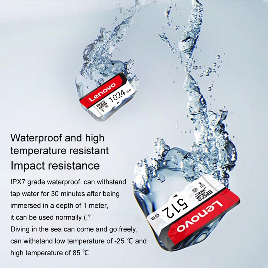 (Huluboy) Memory Card TF 512GB 1TB High speed Transmisi Anti Benturan / Air Untuk Perekam Data Otomatis