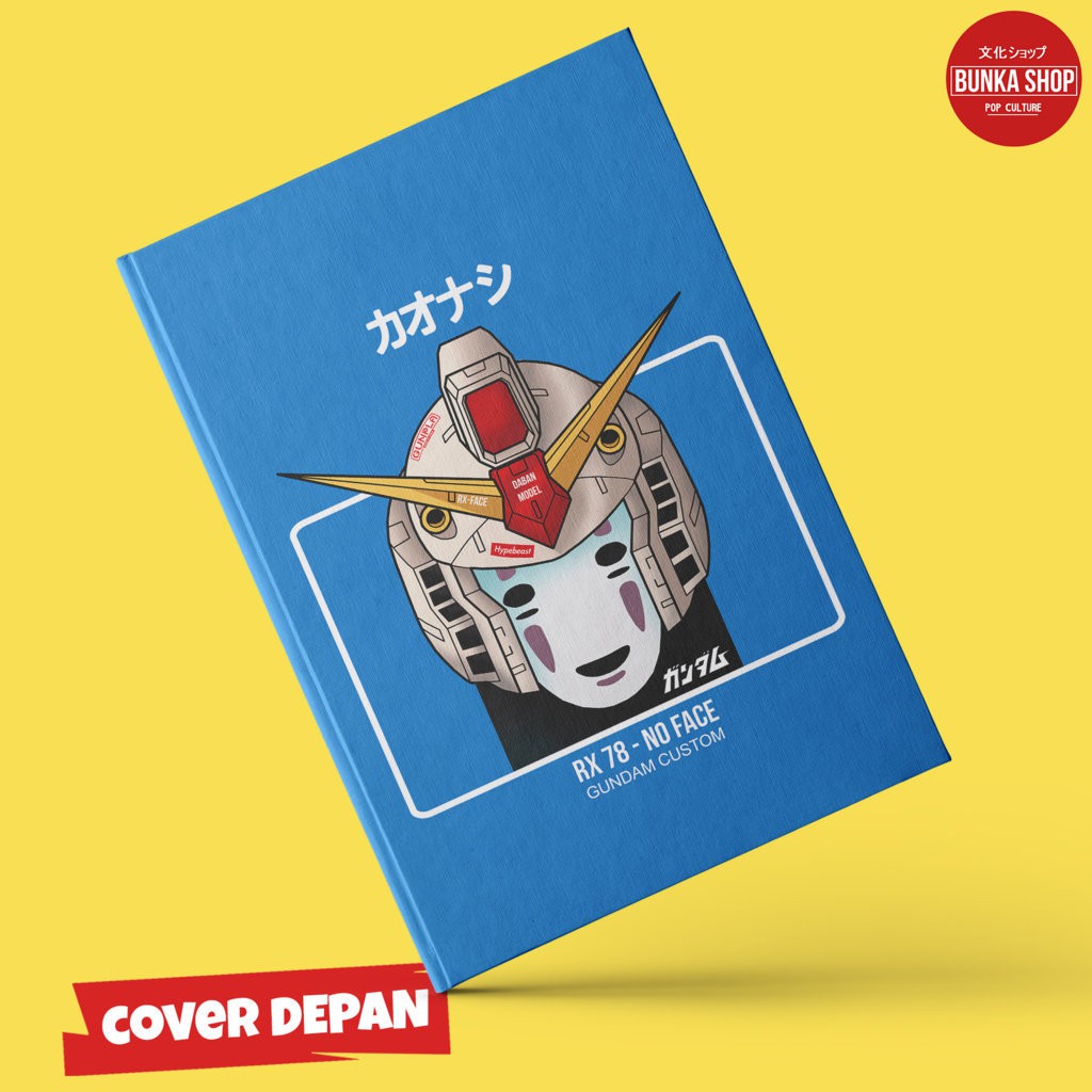 

Note Book Anime Spirited Away Kaonashi No Face Gundam RX 78 Hardcover A5 Buku Tulis Catatan Agenda