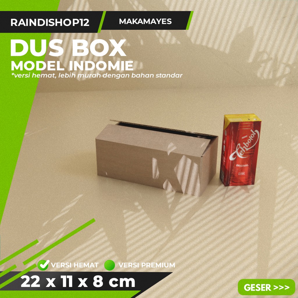 

BOX 22 X 11 X 8 CM KARDUS KOTAK KEMASAN PACKAGING KADO POLOS