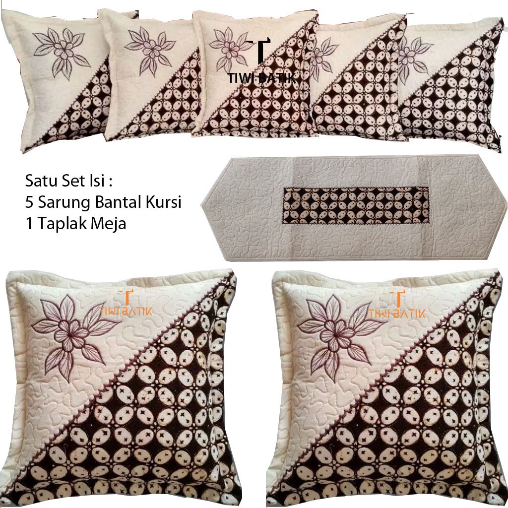 Sarung Bantal Kursi Batik Bordir