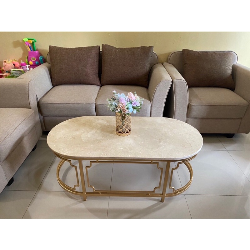 MEJA TAMU MARMER ASLI / COFFE TABLE MARMER MODERN