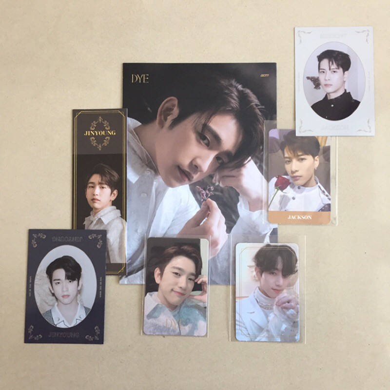 GOT7 DYE JB JINYOUNG MARK JACKSON BAMBAM YOUNGJAE PC LYRIC CARD MIRROR CARD BOOKMARK
