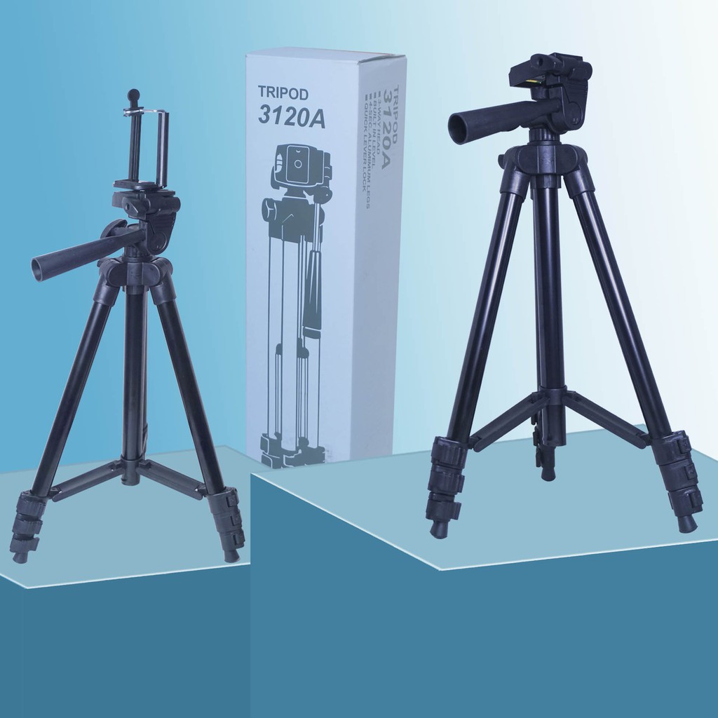 GoodCase - Tripod 3120 Grade B Tripod HP dan Kamera Universal + Free Holder U dan Tas Tripod