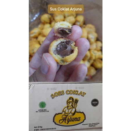 

Soes coklat ARJUNA kemasan 200gr snack kiloan