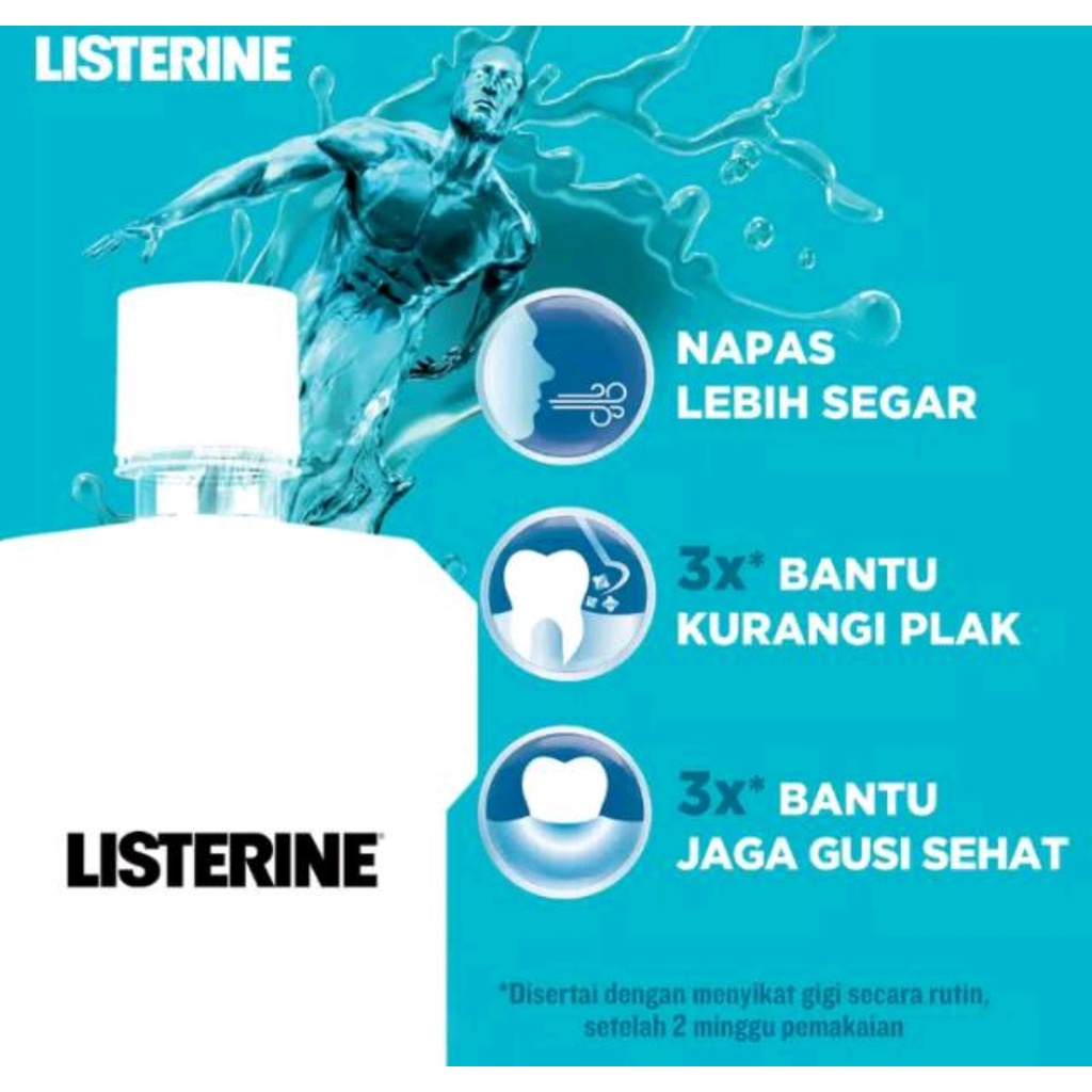 MURAHHHH..LISTERINE  Cool Mint ( isi 2pc ) 2x500ml