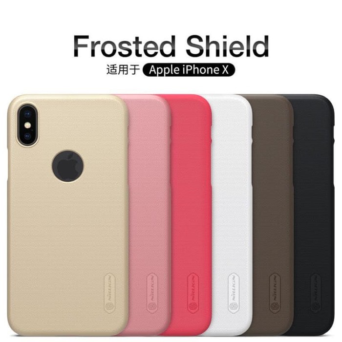 Hard Case Apple iPhone X Nillkin Frosted Shield Casing Original