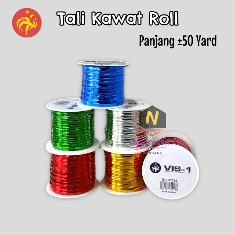 

VIS-1 Tali Kawat Pita kawat 50 yard 1 roll