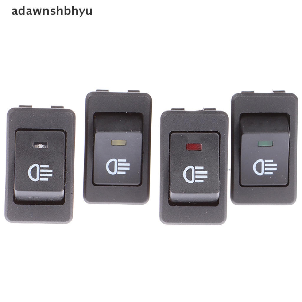 Adawnshbhyu 2posisi 4pin LED 12V 35A Saklar Lampu Kabut Refitting Mobil