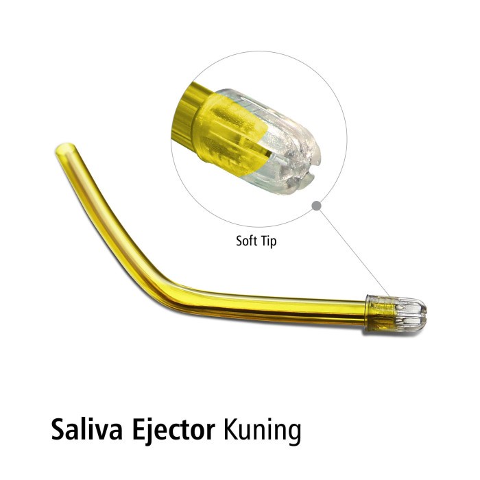 Saliva Ejector Kuning pak isi 1000pcs OneMed