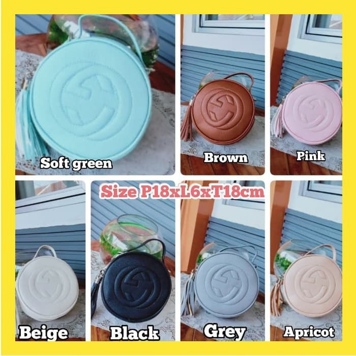 TAS SELEMPANG WANITA IMPORT GUCCI SEMI PREMIUM KULIT ASLI FS166