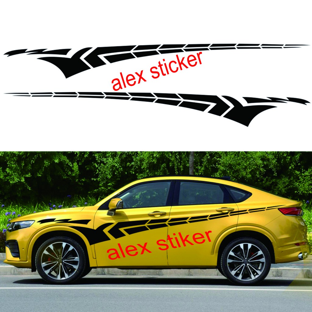 Stiker Cutting Sticker Mobil Sedan Camry Vios Corolla Universal Shopee Indonesia