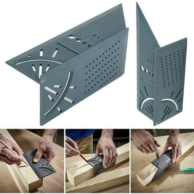 

3D Miter aAngle Ruler Penggaris Segitiga Siku Tukang Speed Square Siku