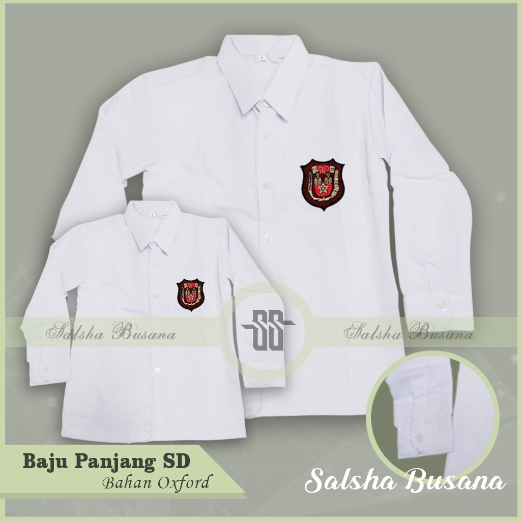 BAJU SERAGAM SEKOLAH PANJANG SD/MI BAHAN OXFORD / GS