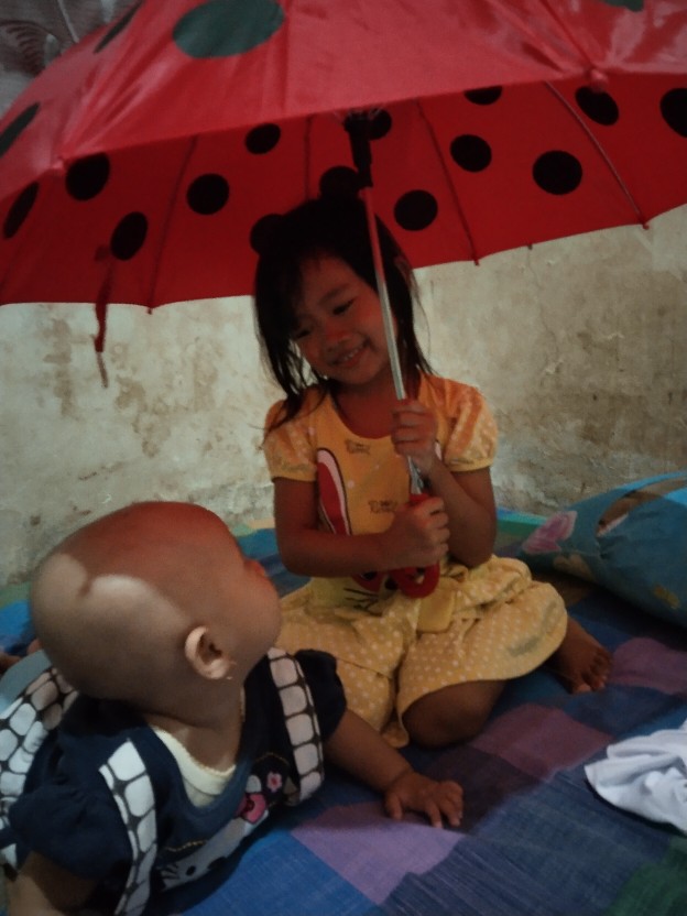 Payung Anak Kuping Jumbo Motif Animal & Kartun Mix