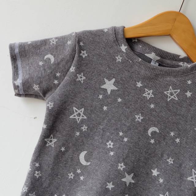 KAOS ANAK LAKI LAKI ADEM KAOS HARIAN BAHAN BABY TERRY MURAH MOON AND STAR